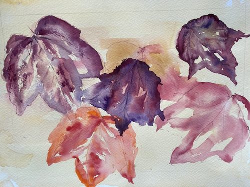 Debbie. Autumn medley 3, watercolour.